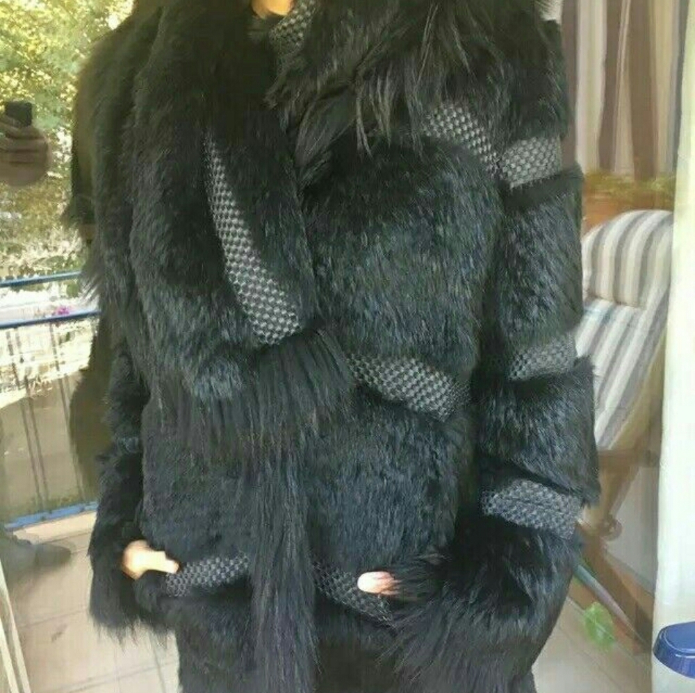 Women's Yves Salomon Wrap Fur Coat